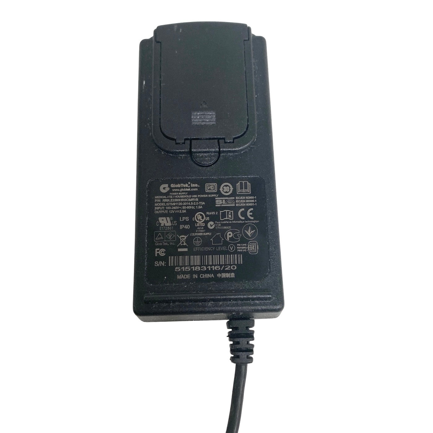 GLOBETEK REF GTM91120, MEDICAL USE POWER SUPPLY, 12V, 2.5A