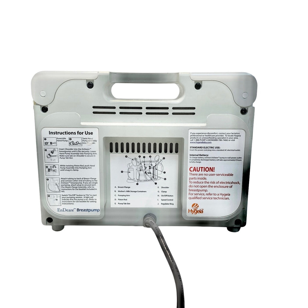 Hygeia Endeare REF 10-0025 Hospital Grade Double Electric Breast Pump Unit