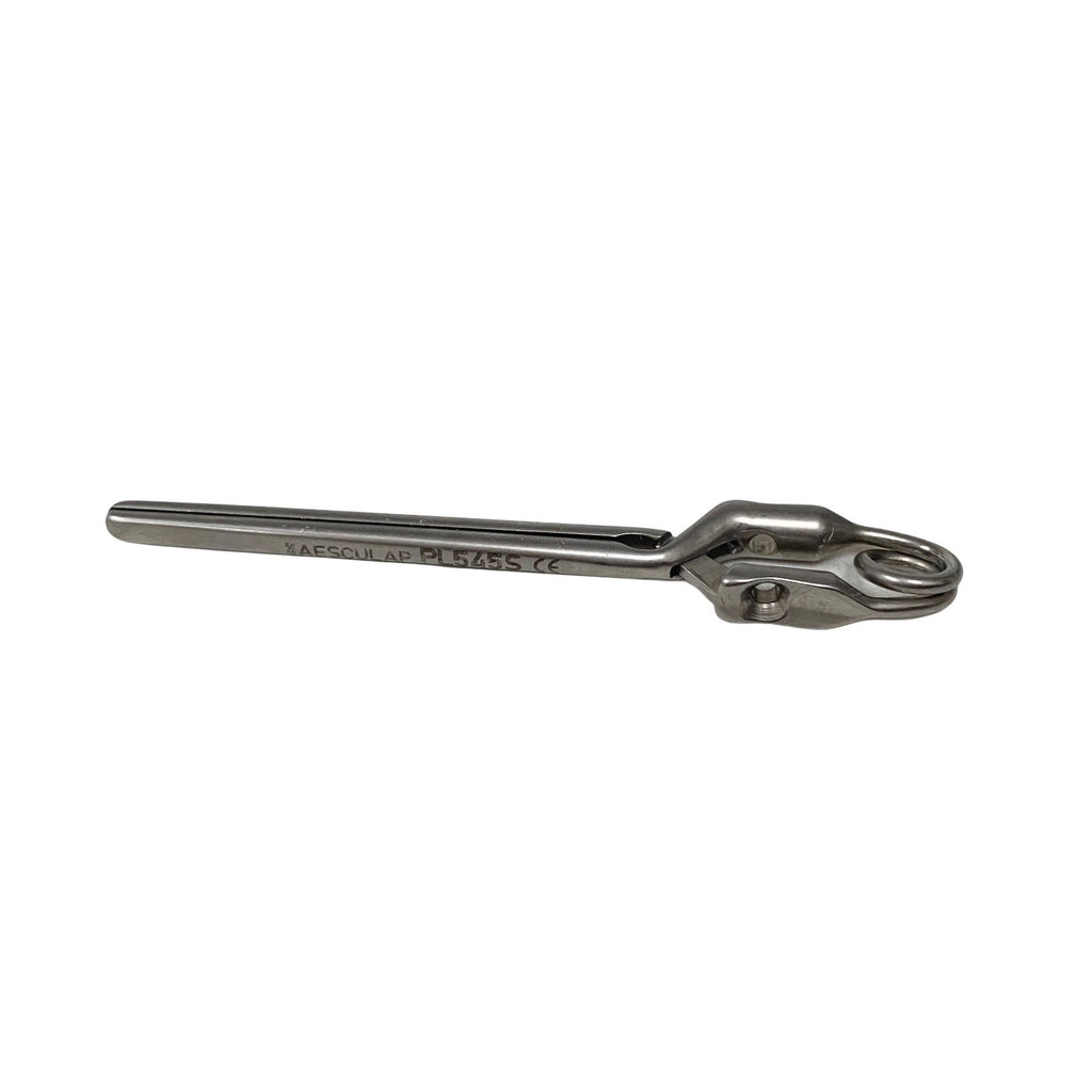 Aesculap PL545S Long Straight Atraumatic Vessel Clip 45mm Endo Style Silver