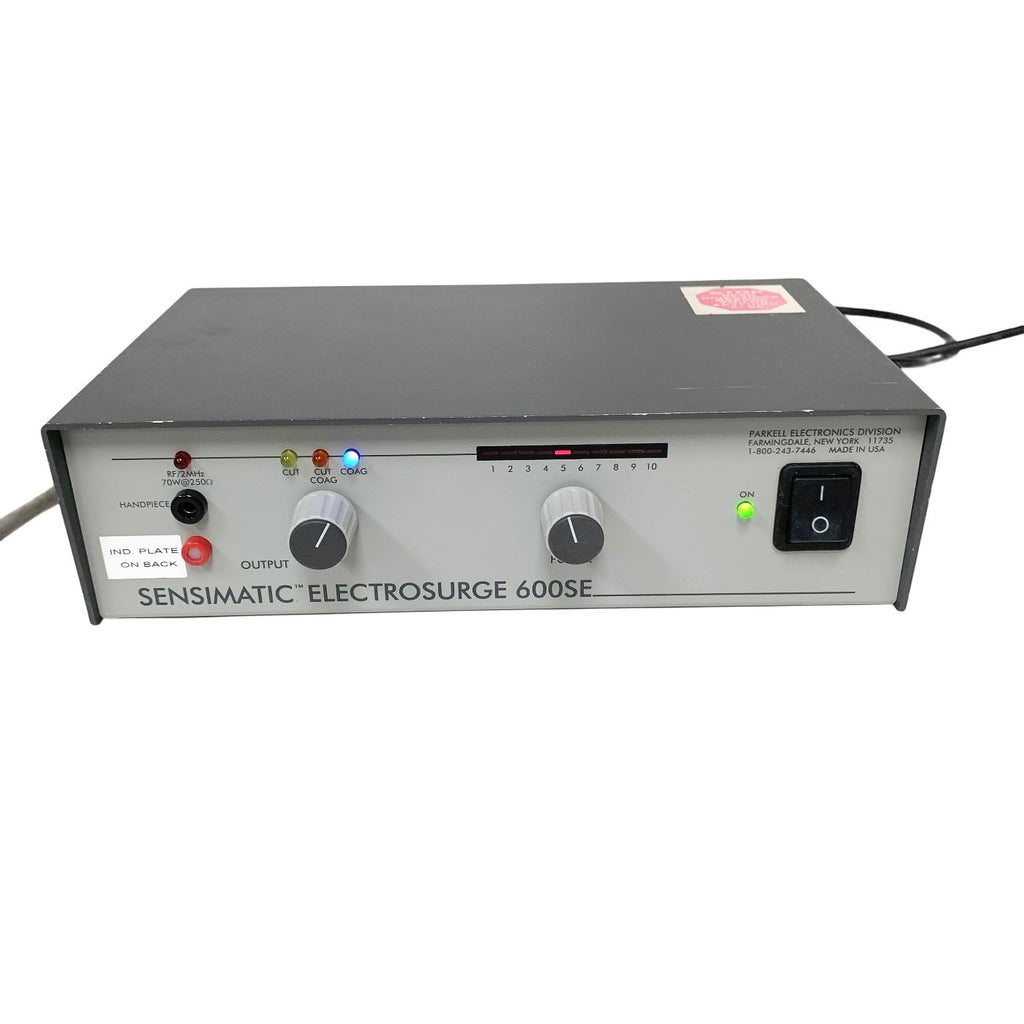 PARKELL SENSIMATIC REF 600SE, ELECTROSURGERY UNIT, W/ FOOTSWITCH & 2 HANDPIECE
