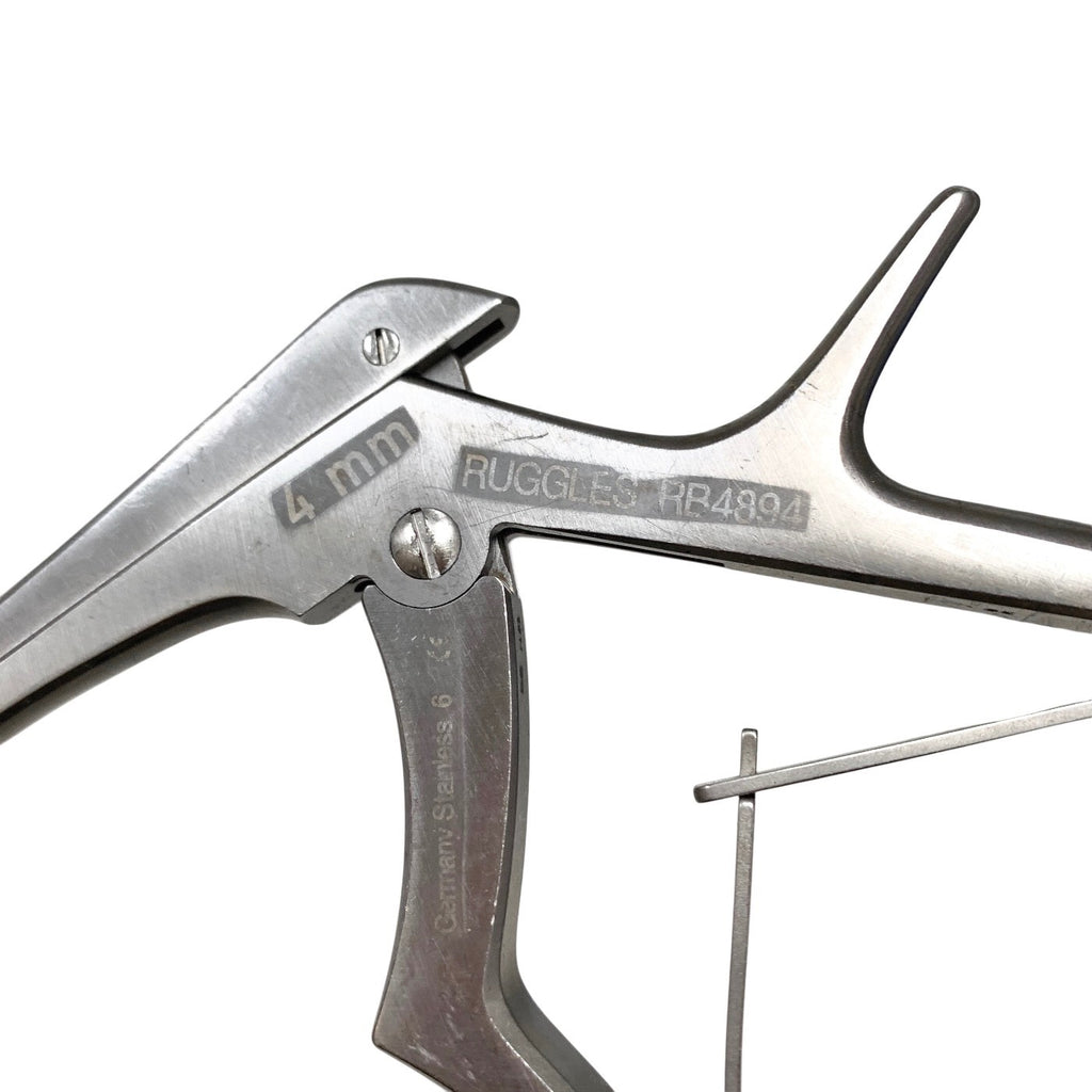 Integra Ruggles RB4894 Kerrison Rongeur 4mm 40° Up 8" Neurosurgical Micro Stealt
