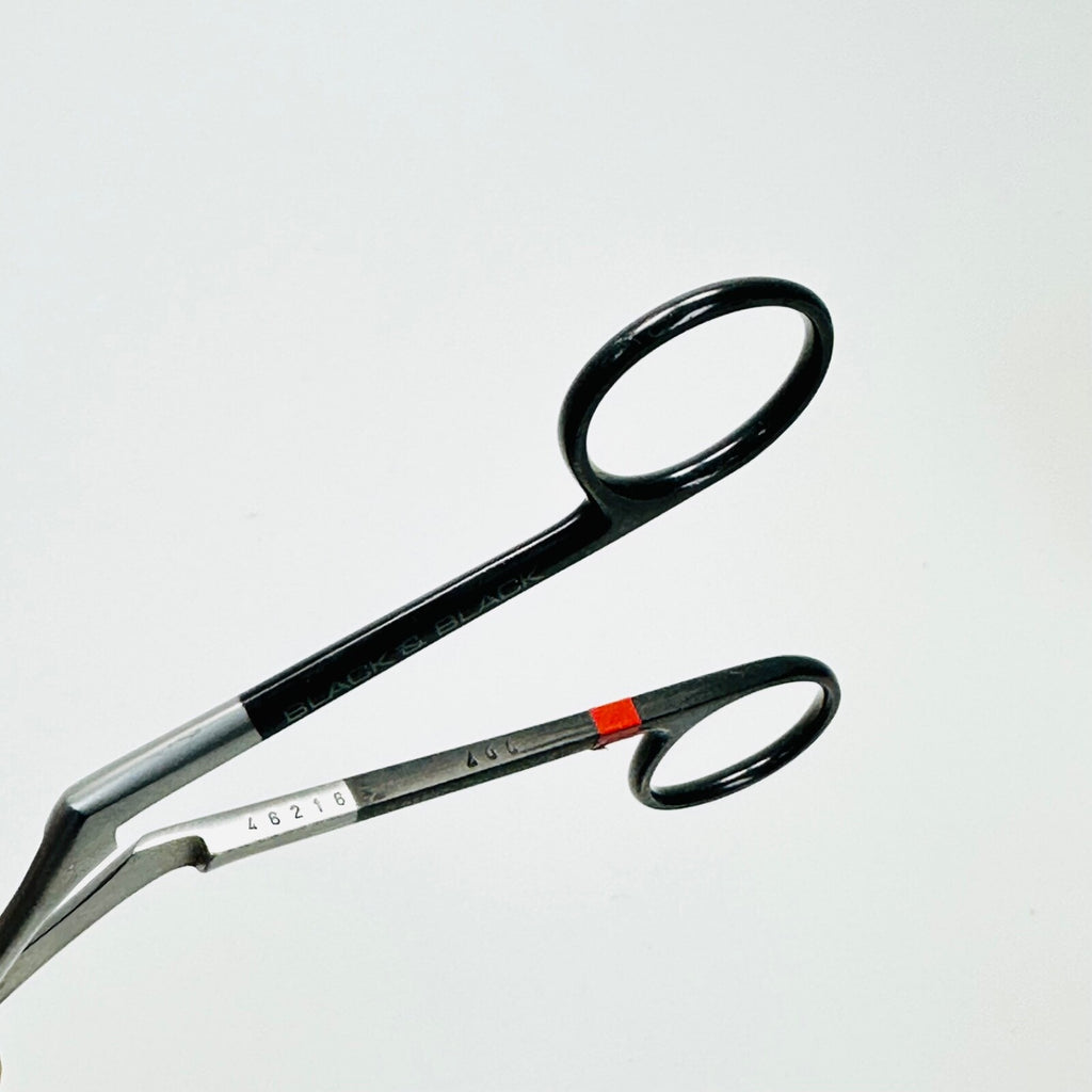 Black & Black Surgical B55837 Knight Serrated Supercut Scissors 7″ (18Cm) Angled