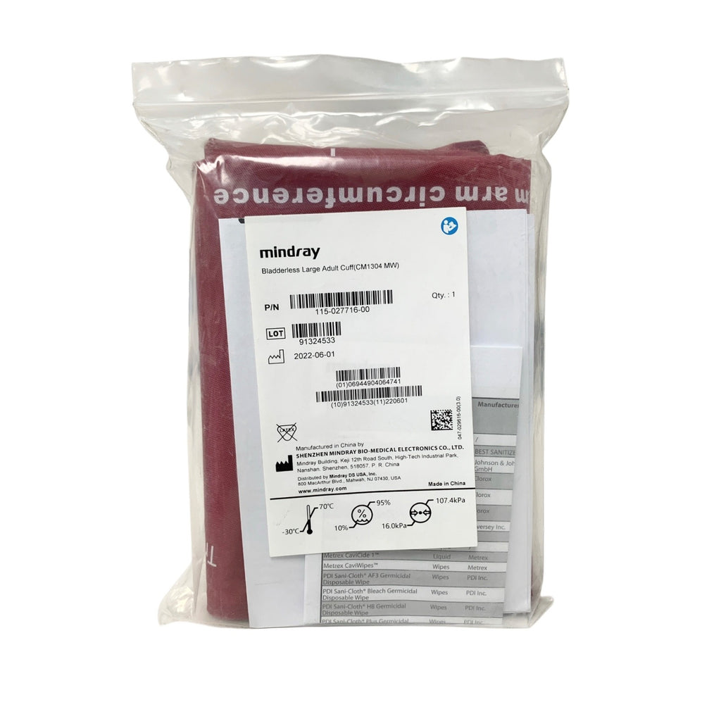 SHENZHEN MINDRAY REF 115-027716-00, Bladderless Large Adult Cuff