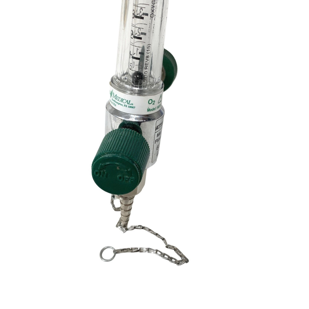 Precision Medical O2 Flow Meter 1MFA Max Flush Flow 60-80 LPM, FEMALE
