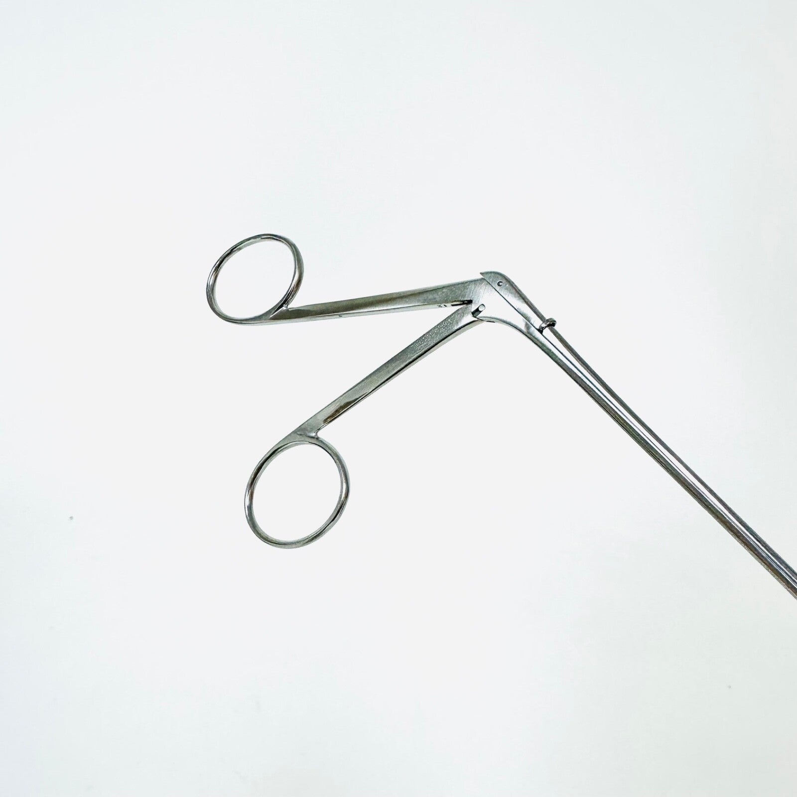 V. Mueller Microlaryngeal Grasping Angled UP CUP Forceps 11 Inch Instrument