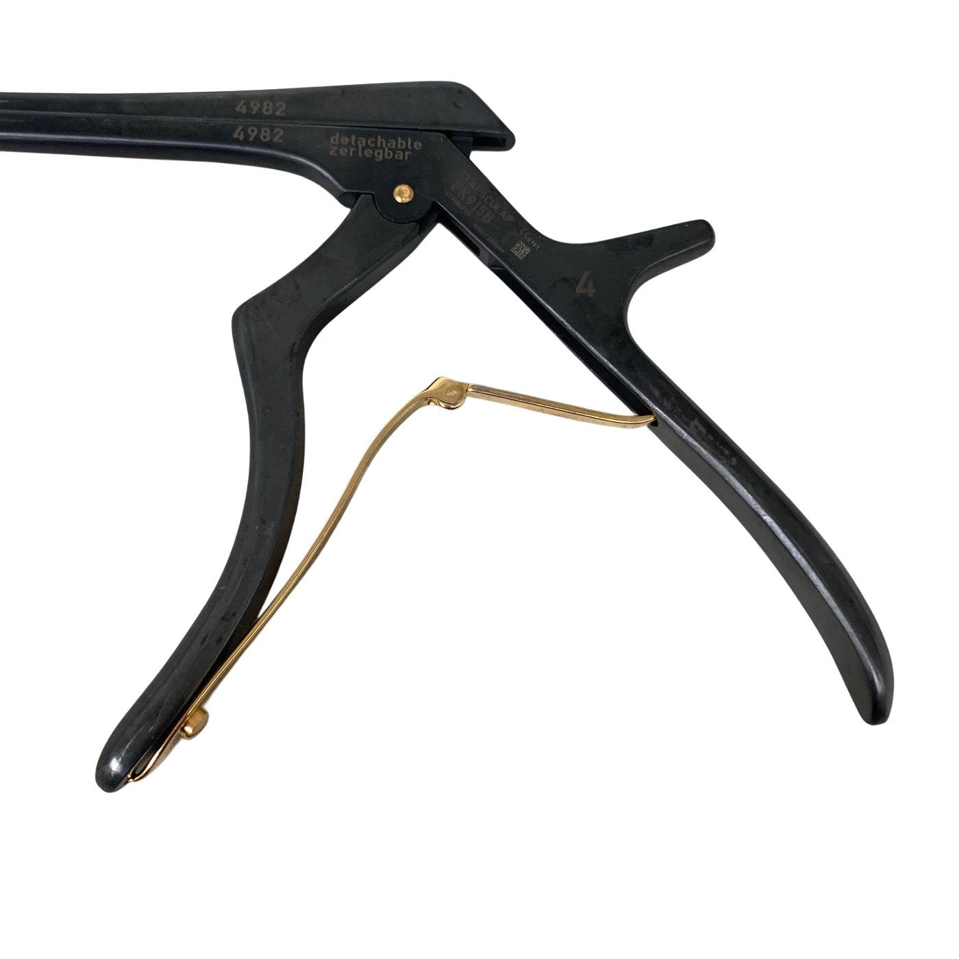 Aesculap FK915B Kerrison Bone Punch 4mm 130 Deg Upward Noir Detachable Rongeur