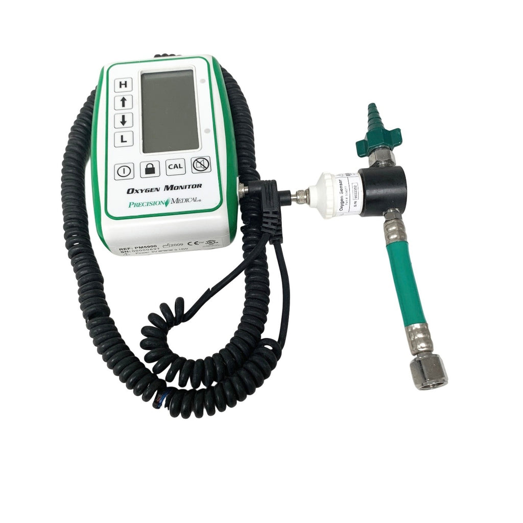 PRECISION MEDICAL REF PM5900, Oxygen Monitor 60-80 LPM Flow Meter & O2 Sensor
