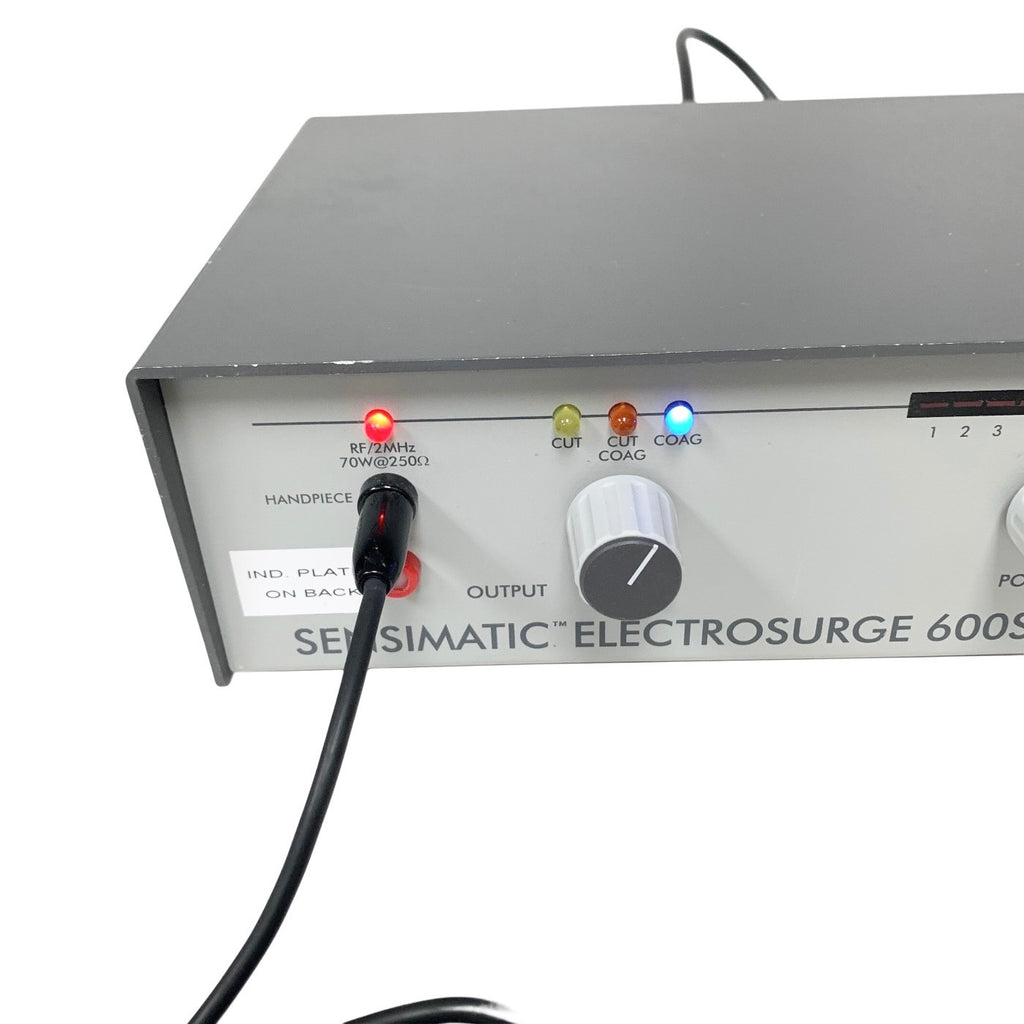 PARKELL SENSIMATIC REF 600SE, ELECTROSURGERY UNIT, W/ FOOTSWITCH & 2 HANDPIECE