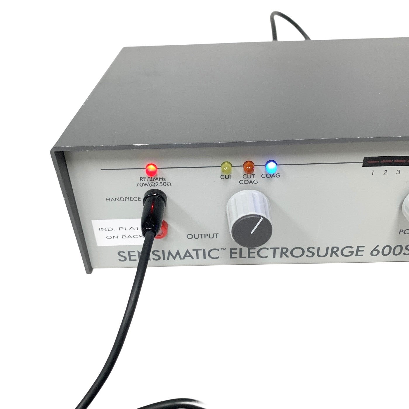 PARKELL SENSIMATIC REF 600SE, ELECTROSURGERY UNIT, W/ FOOTSWITCH & 2 HANDPIECE