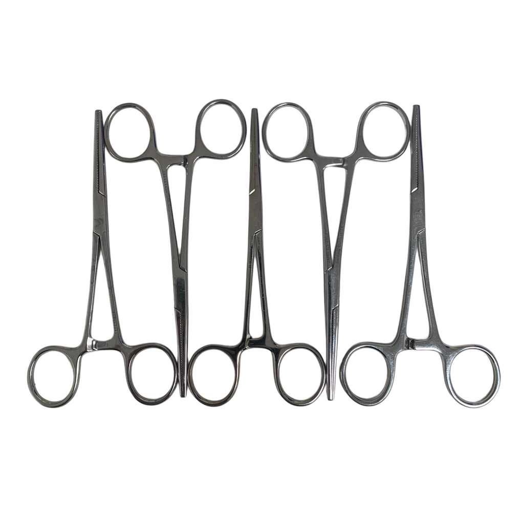 JARIT, REF 105-230, LOT OF 5, KOCHER FORCEPS, 1 X 2 TEETH, 5 1/2 INCHES