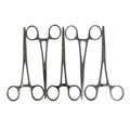 JARIT, REF 105-230, LOT OF 5, KOCHER FORCEPS, 1 X 2 TEETH, 5 1/2 INCHES