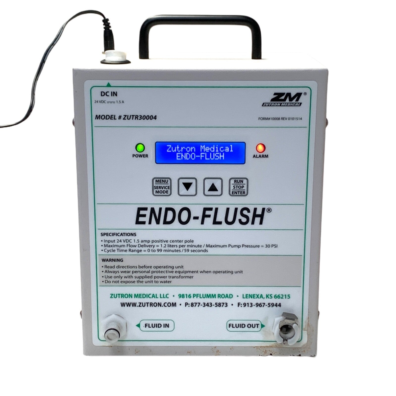 Zutron Medical REF ZUTR30004, Endo-Flush Pump