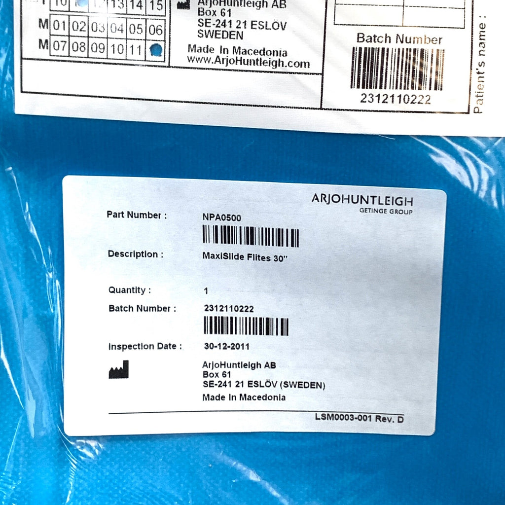 ArjoHuntleigh REF NPA0500, MAXISLIDE FLITES 30"