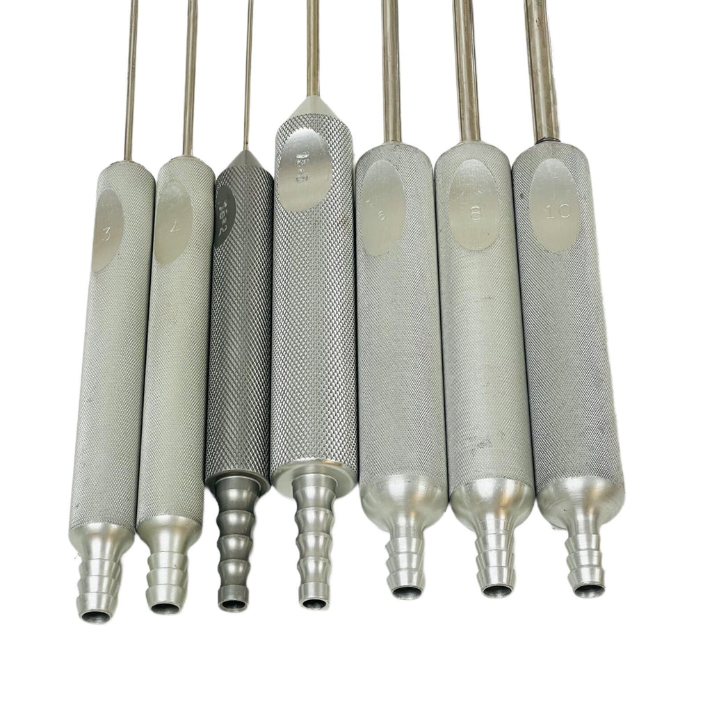 Standard Single Port Liposuction Cannula Lot Of 7