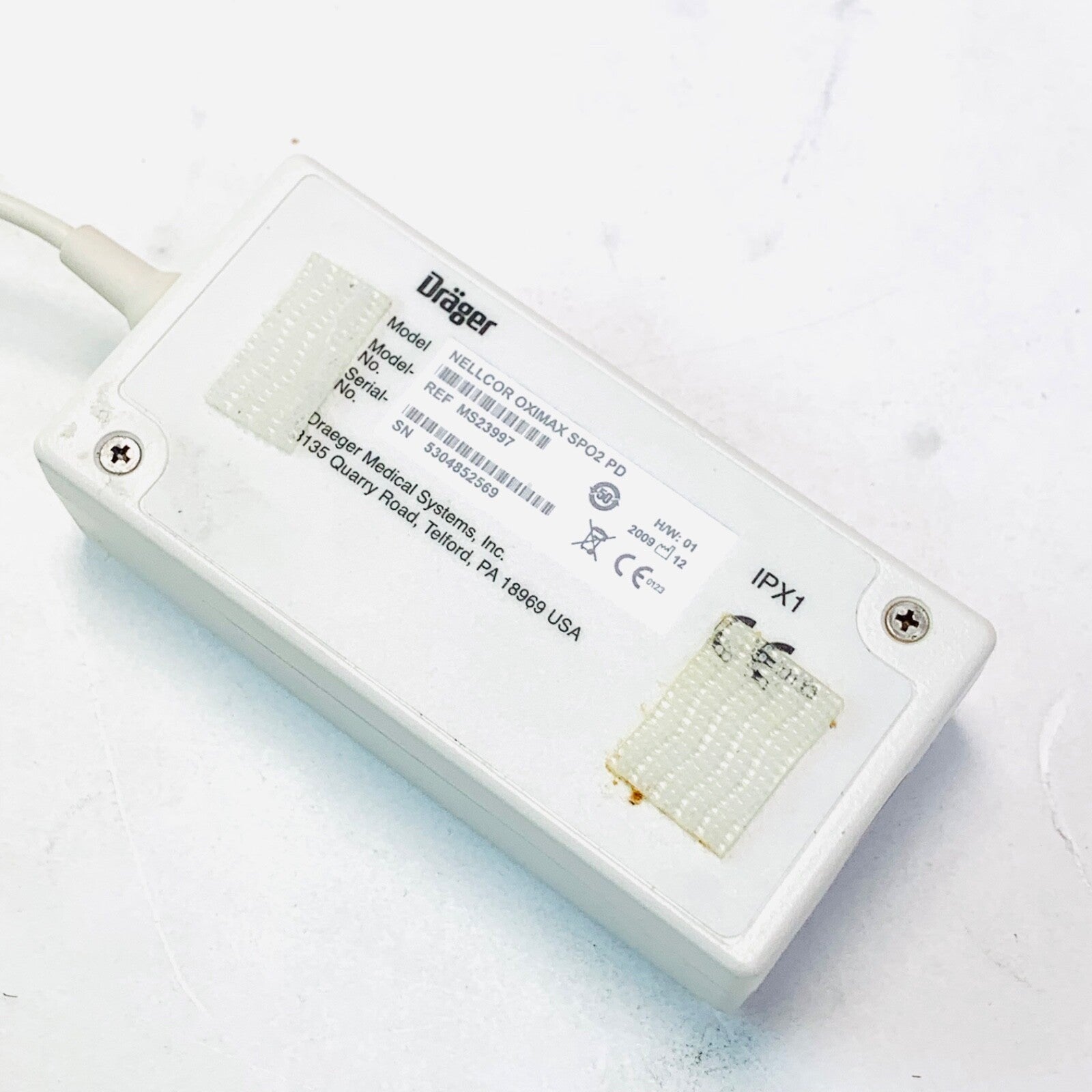 Draeger Medical REF MS23997, Nellcor Oximax SPO2 PD