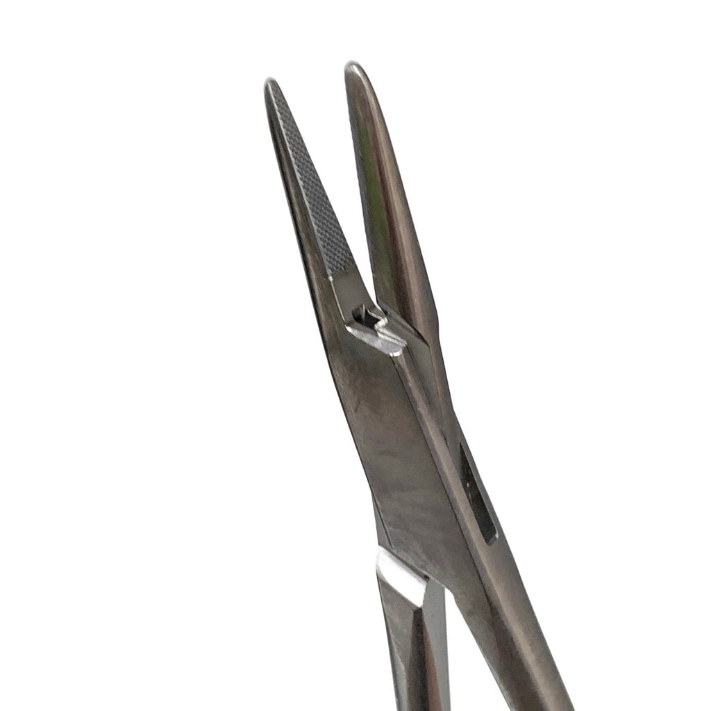 Aesculap Ref BM013R, Mayo Hegar Needle Holder 6" Tungsten Carbide TC Gold Handle