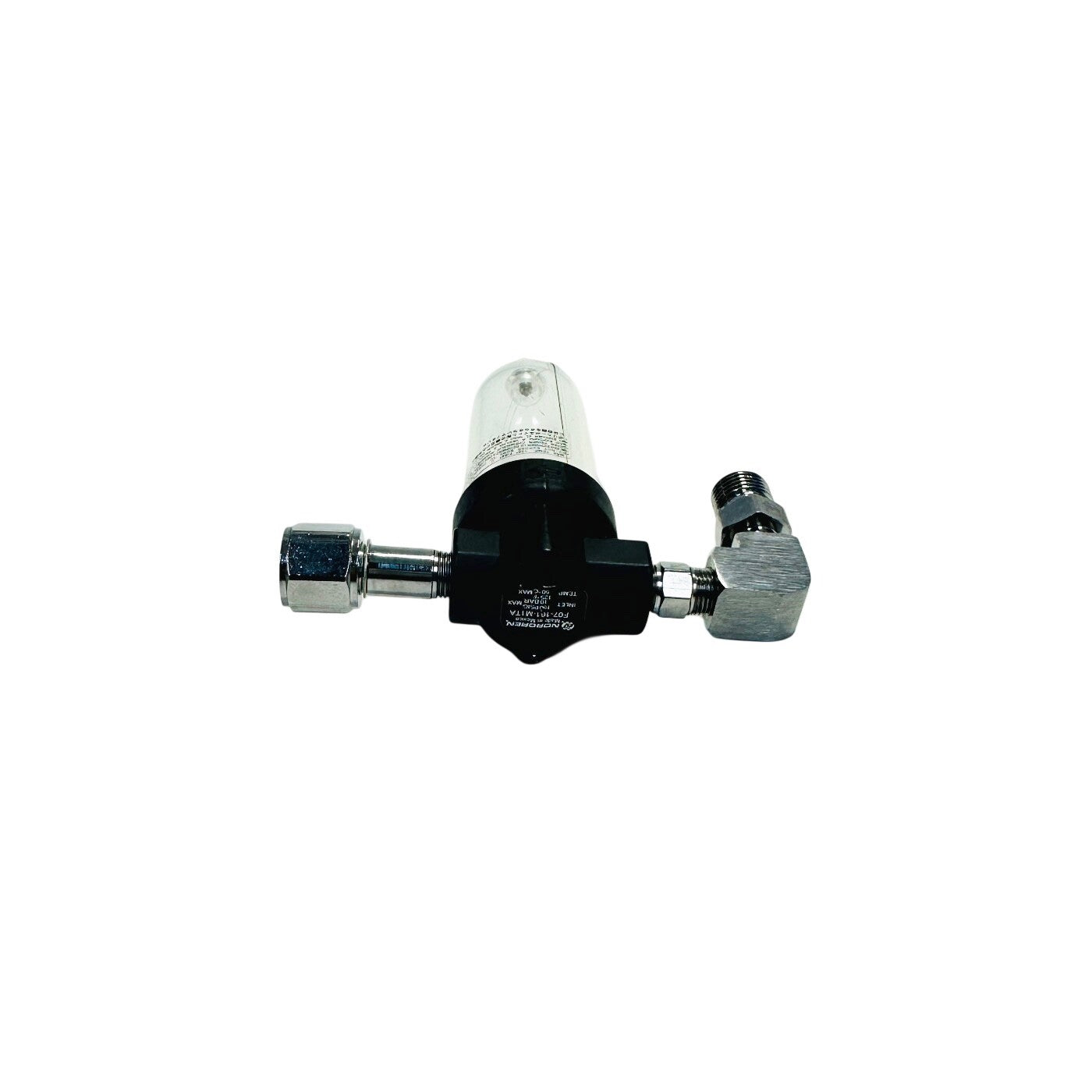 Norgren F07-161-M1TA Filter, 1/8" PTF Port, Polycarbonate, Manual, 5um, 150psi