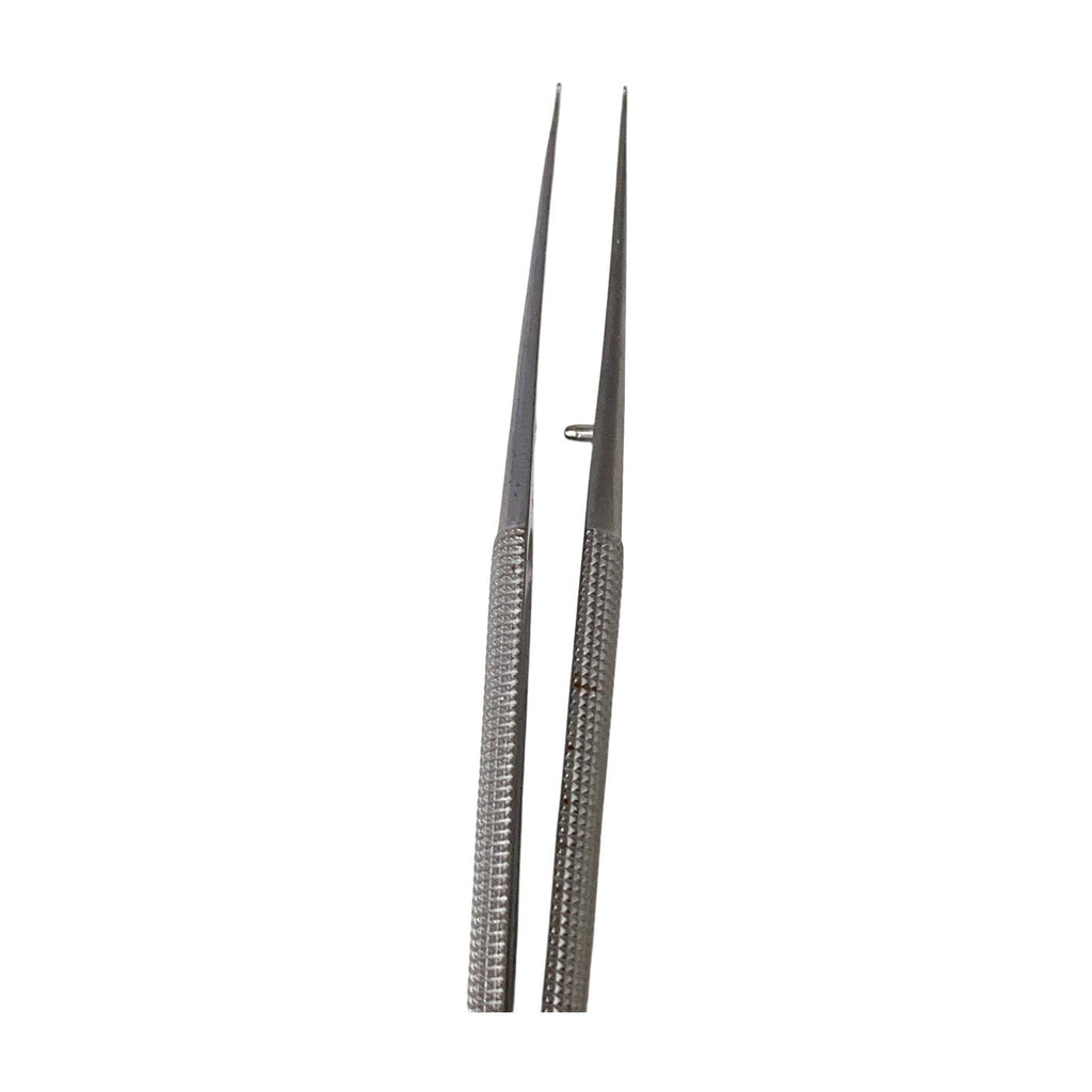 Scanlan Dennis Micro Forceps 1mm Diamond Dust Ring Tip 7.25" 18.5cm 4004-220