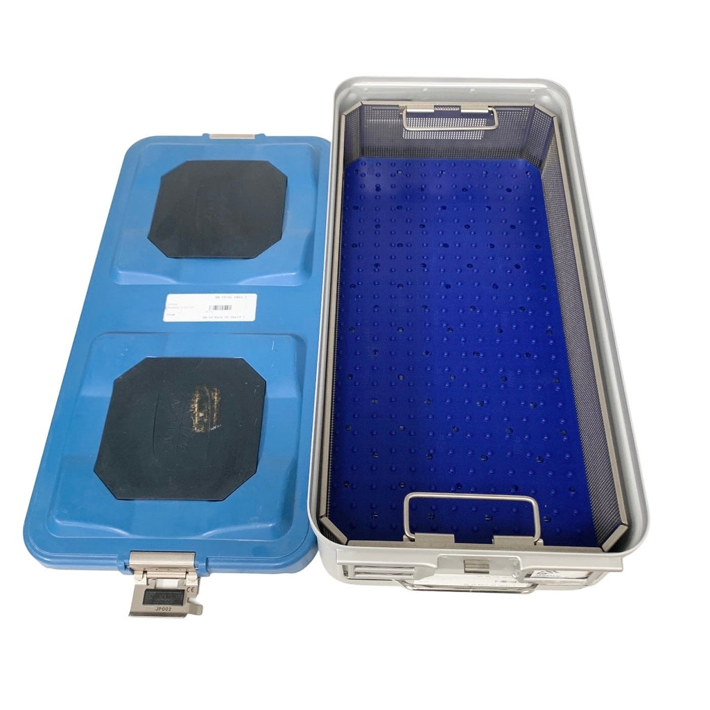 Aesculap REF JK440 STERILIZATION CASE W/JP002 LEAD AMD TRAY WITH PAD