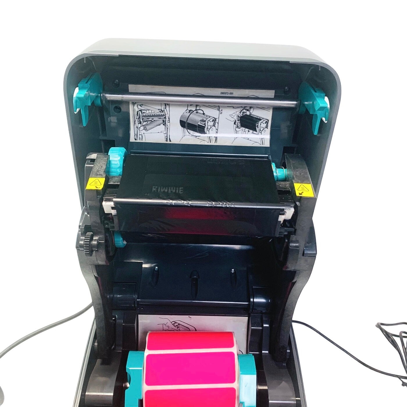 Zebra ref GK420t, THERMAL PRINTER W/ KDUPLUS 120182G-001 KEYBOARD & POWER SUPPLY