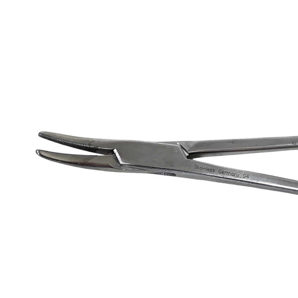 Aesculap Ref BM081R, Durogrip Needle Holder 180mm TC Gold Handle