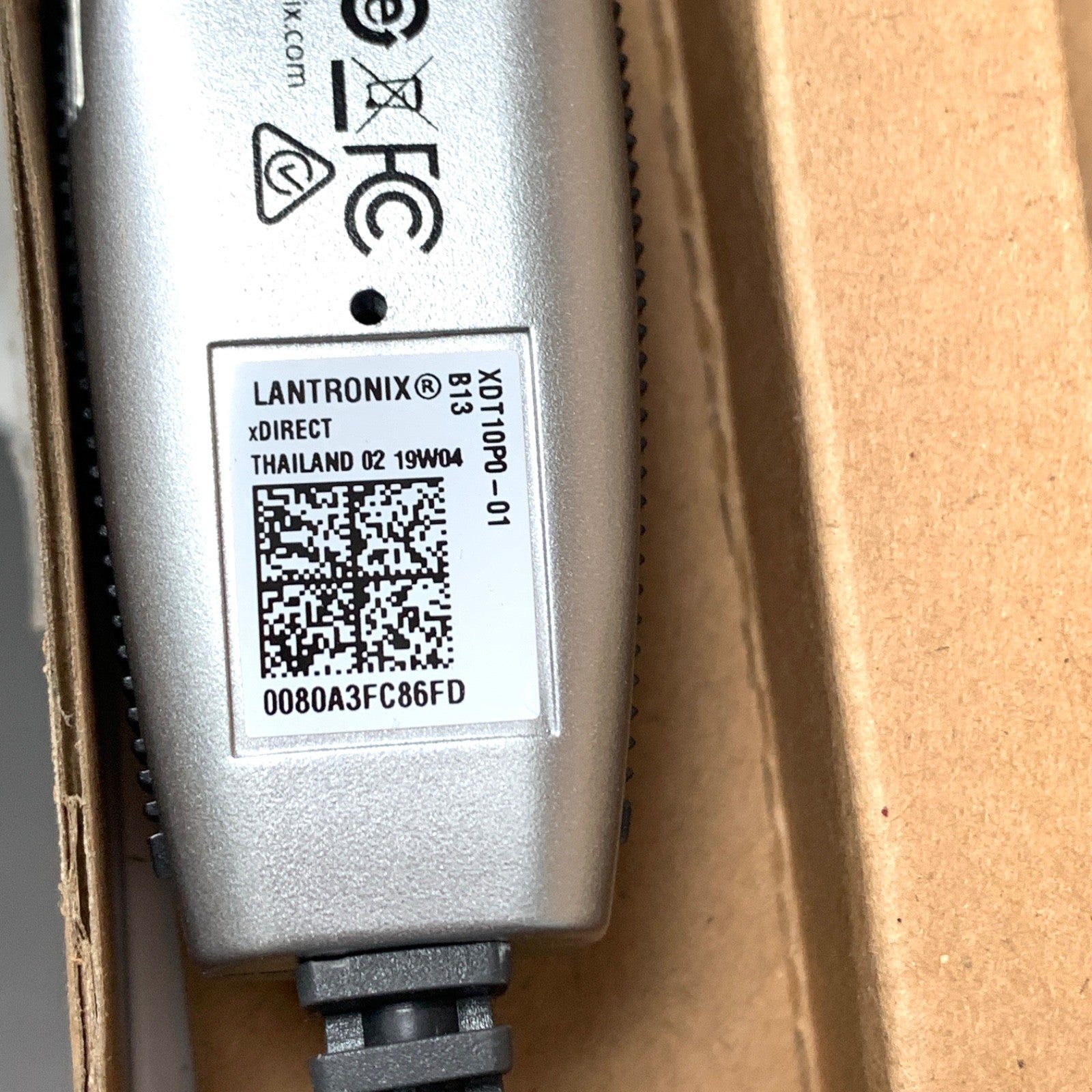 Lantronix REF XDT10P0-01-S, COMPACT xDIRECT DEVICE SERVER, MODEL REV:B13
