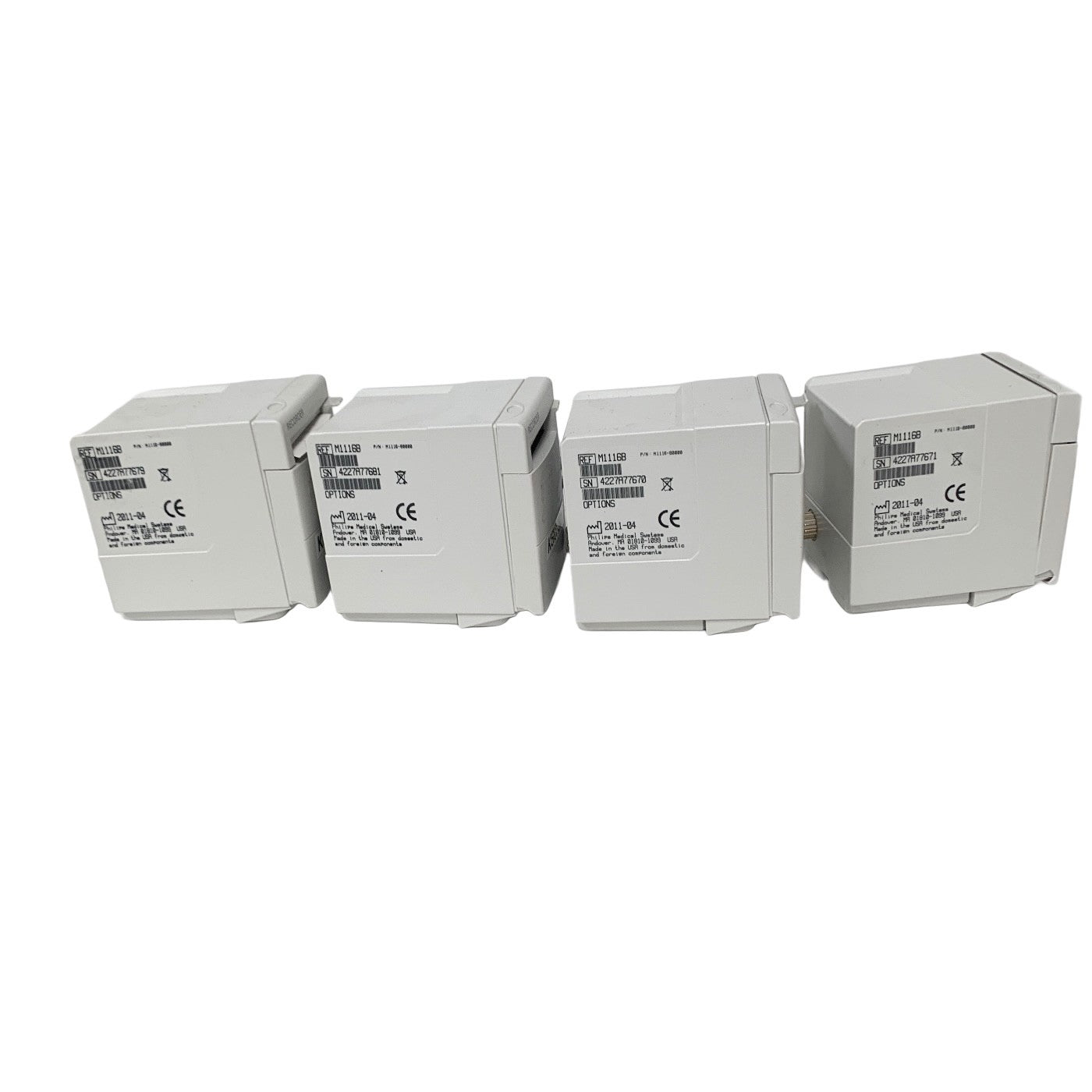 Lot of 4 Philips M1116B Medical Recorder Module For Repair AS-IS
