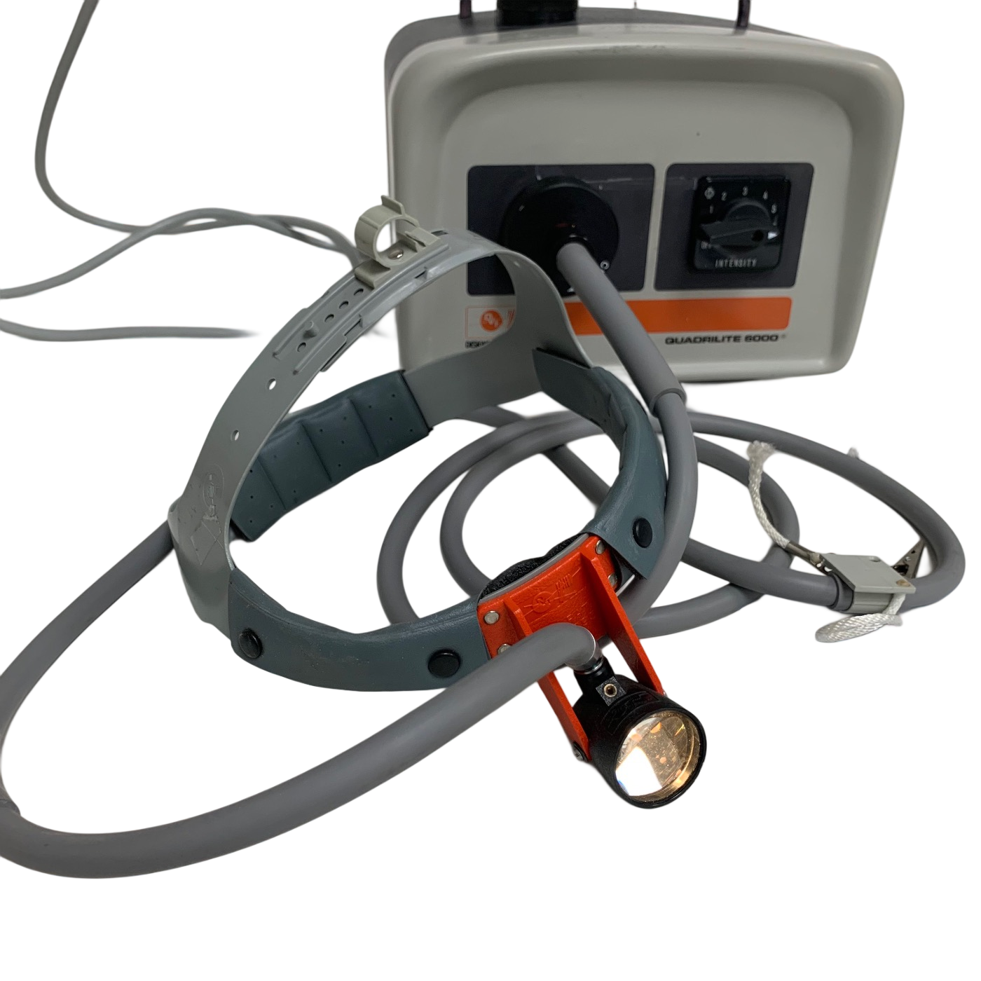 QUADRILITE 6000 FIBER OPTIC LIGHT SOURCE WITH HEADLIGHT AND CABLE