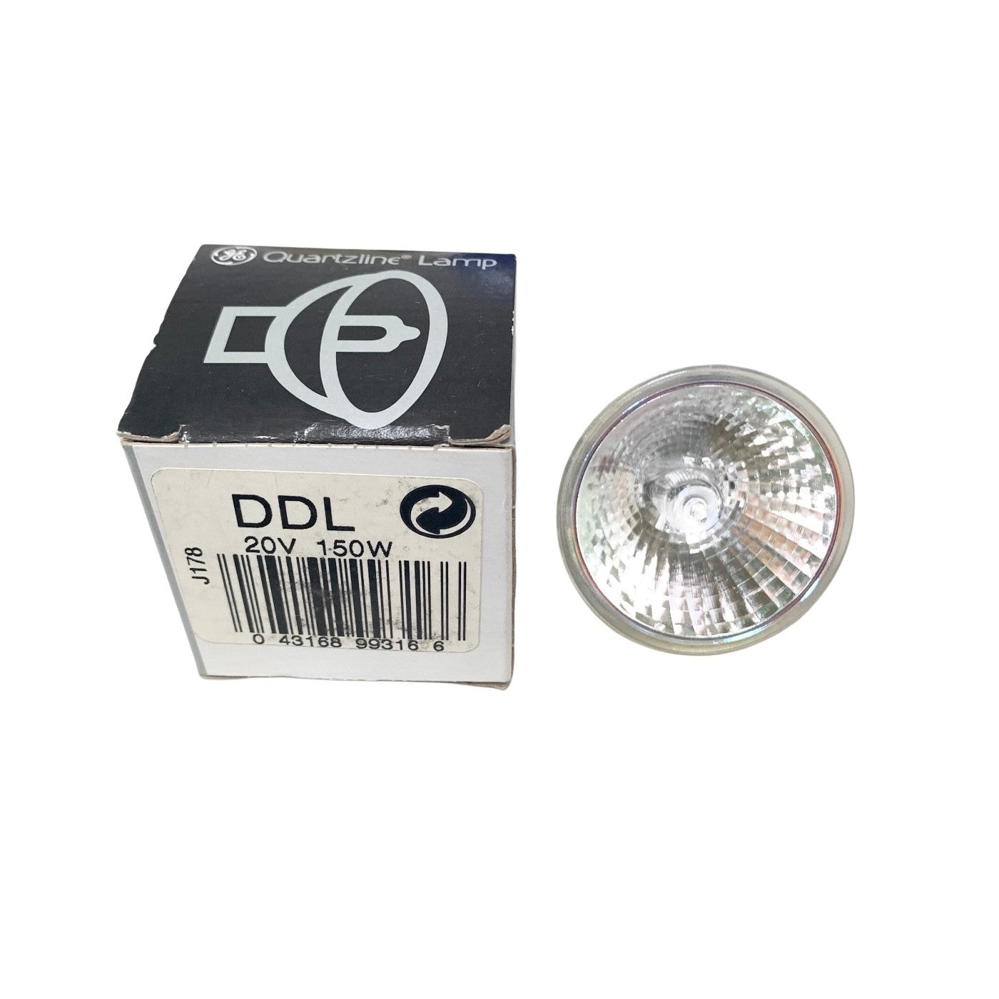 GE DDL 20V 150W Quartzline Halogen Projector Lamp Bulb GX5.3 - NEW