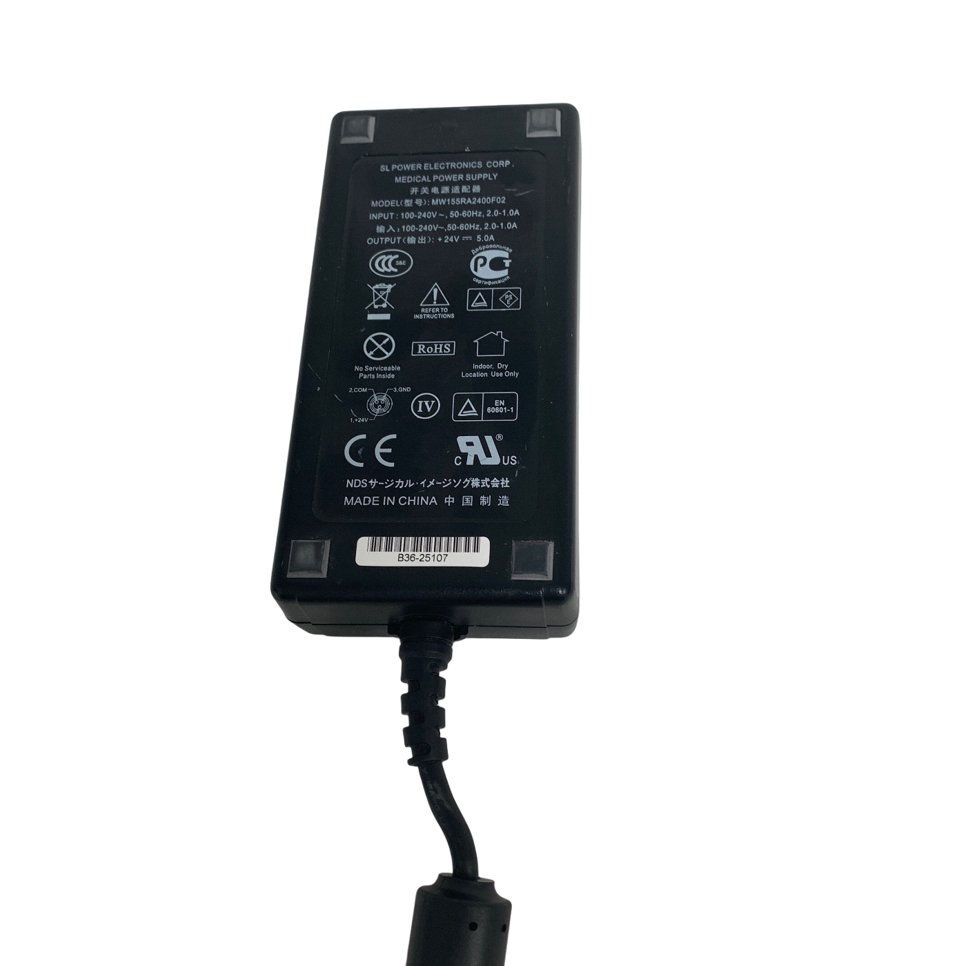 NDS REF 30B0036, MW155RA2400F02 MONITOR POWER SUPPLY 24V 5.0A