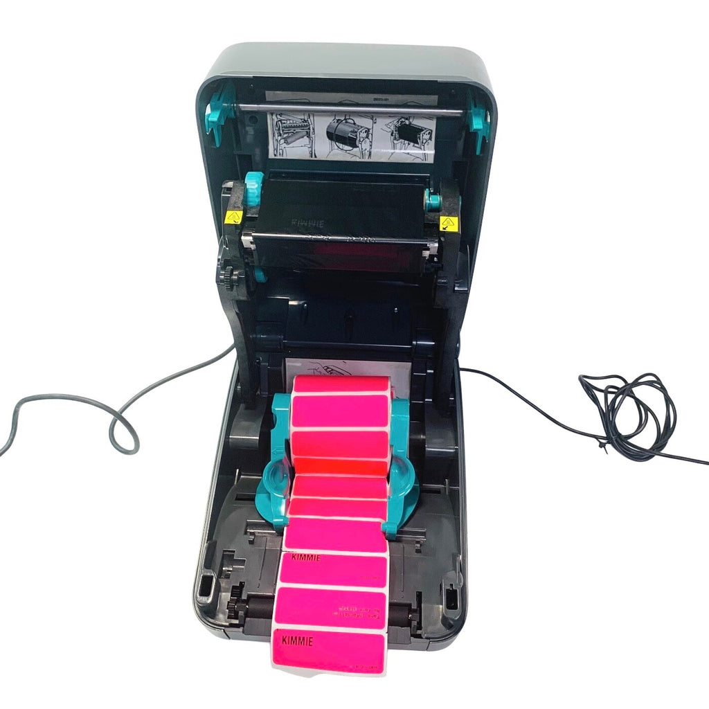 Zebra ref GK420t, THERMAL PRINTER W/ KDUPLUS 120182G-001 KEYBOARD & POWER SUPPLY