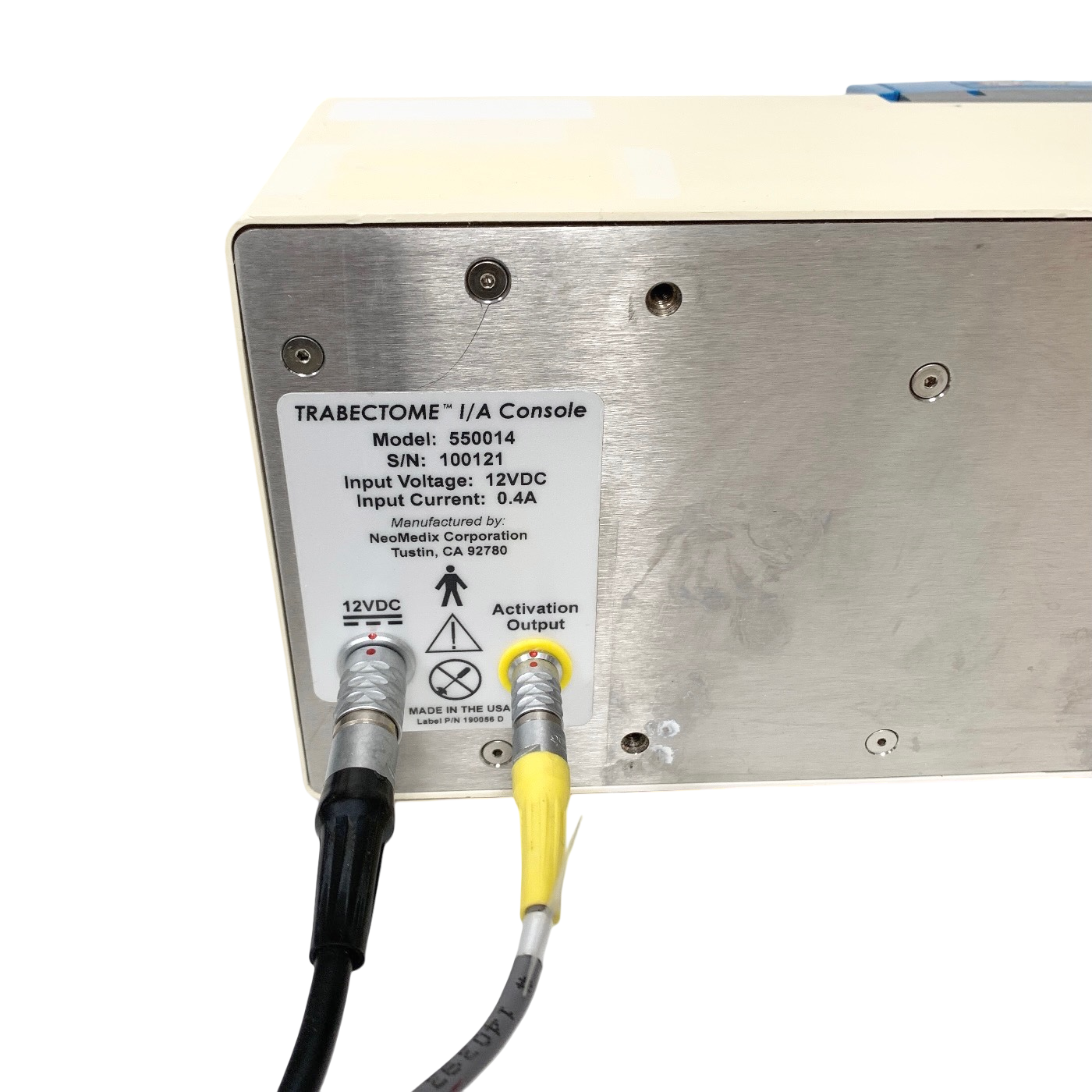 NEOMEDIX REF 550014, TRABECTOME I/A Console w/ power supply & activation cord
