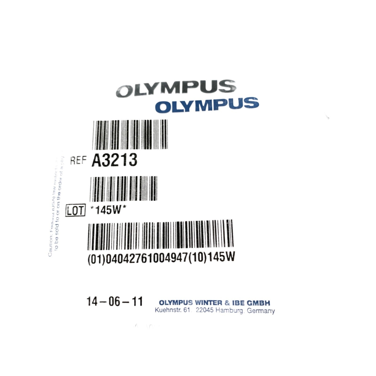Olympus REF A3213 Endoscopy Light Guide Adapter Listing Guide