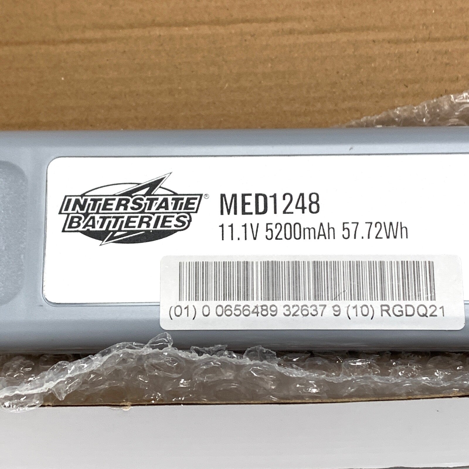Interstate Batteries REF MED1248, 11.10V 5200 mAH 5.20 AH