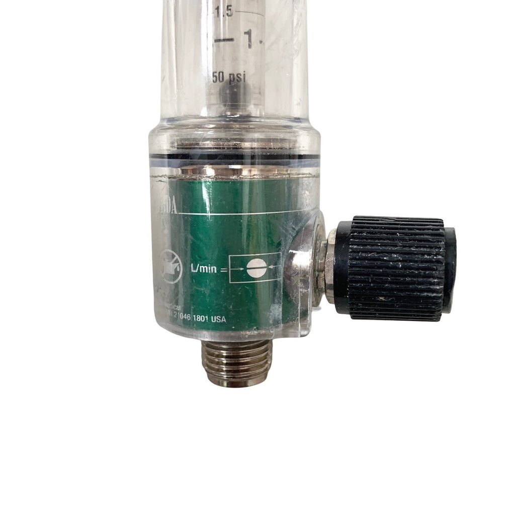 Ohmeda Oxygen Flowmeter 0-15 LPM Medical Gas Flow Meter DISS Connector