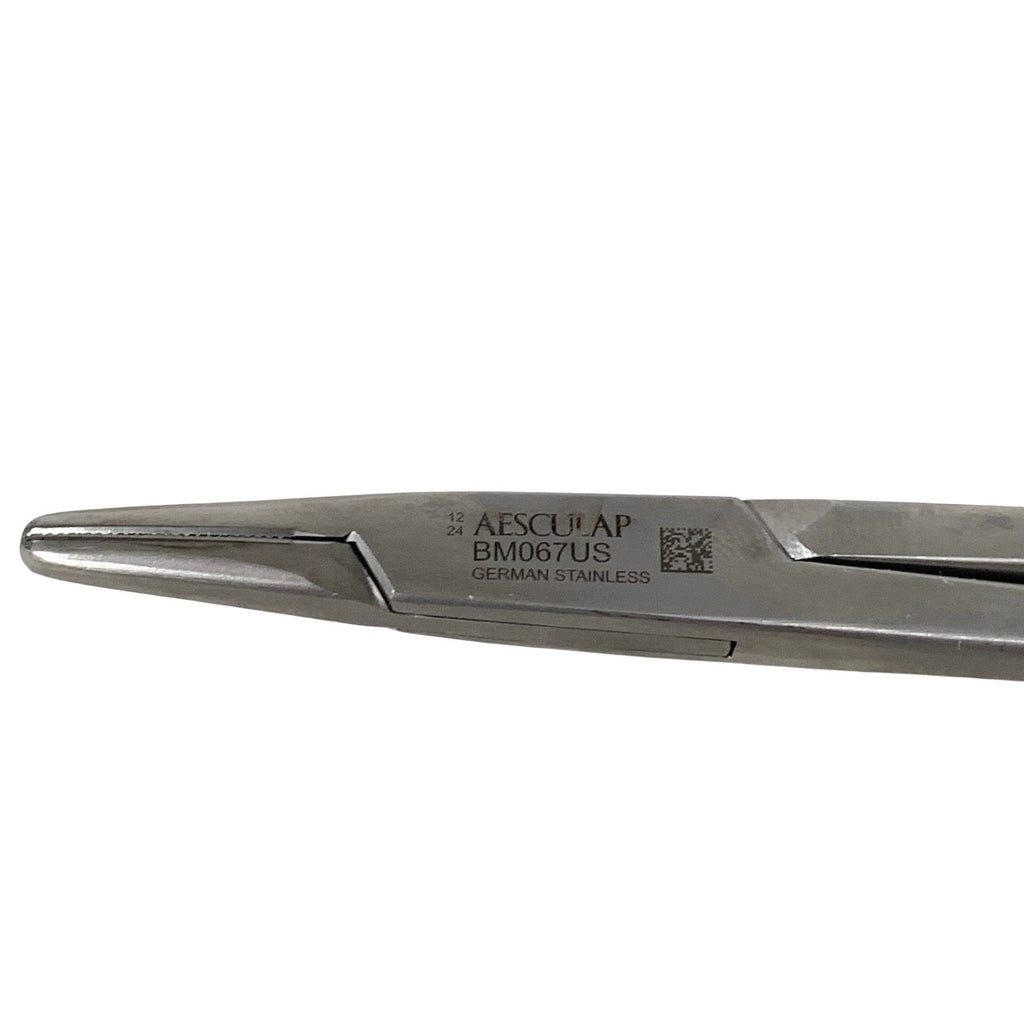 Aesculap BM067US Hegar Needle Holder 7" Tungsten Carbide Gold Handle German Stee