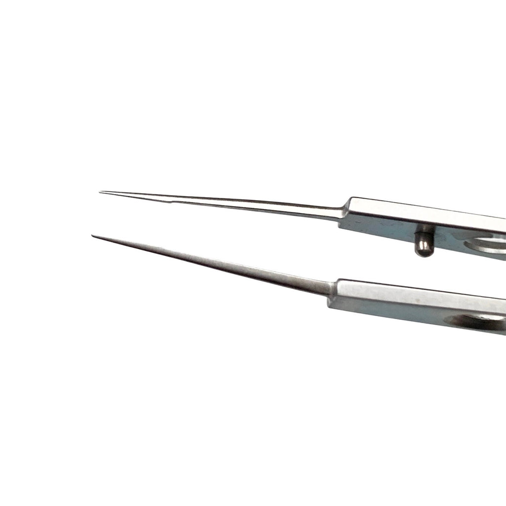 Ambler Surgical 9641E Jaffe Tying Forceps 4in Straight Smooth 3-Hole Handle