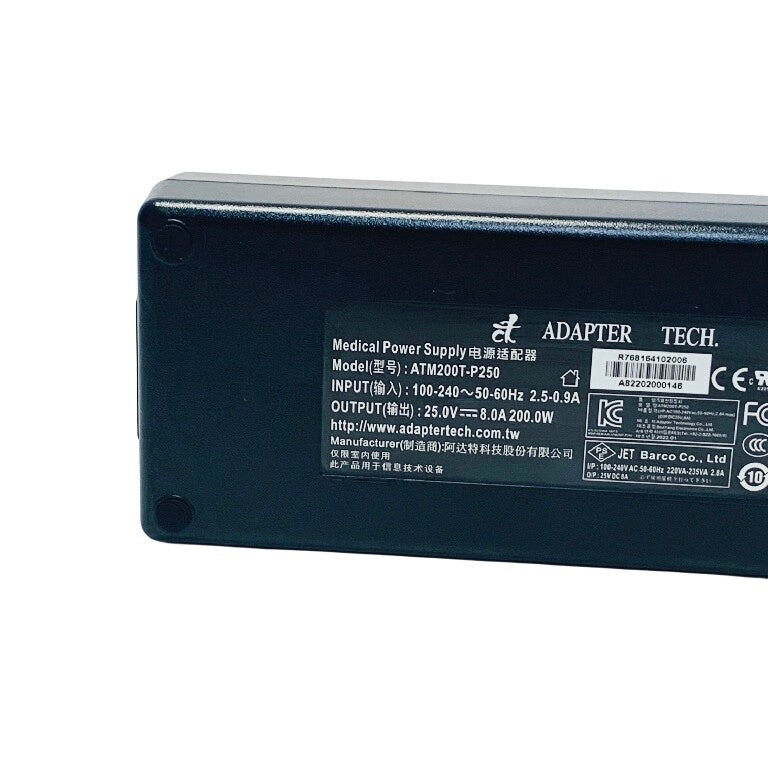 Adapter Tech REF ATM200T-P250, Medical 25V 8A Power Supply