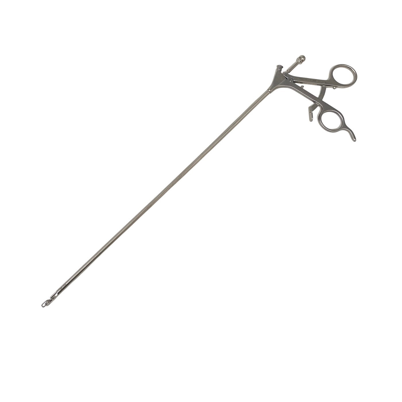 Aesculap Ref PL100R, Cholangiography Clamp Straight 5mm 17-3/8"