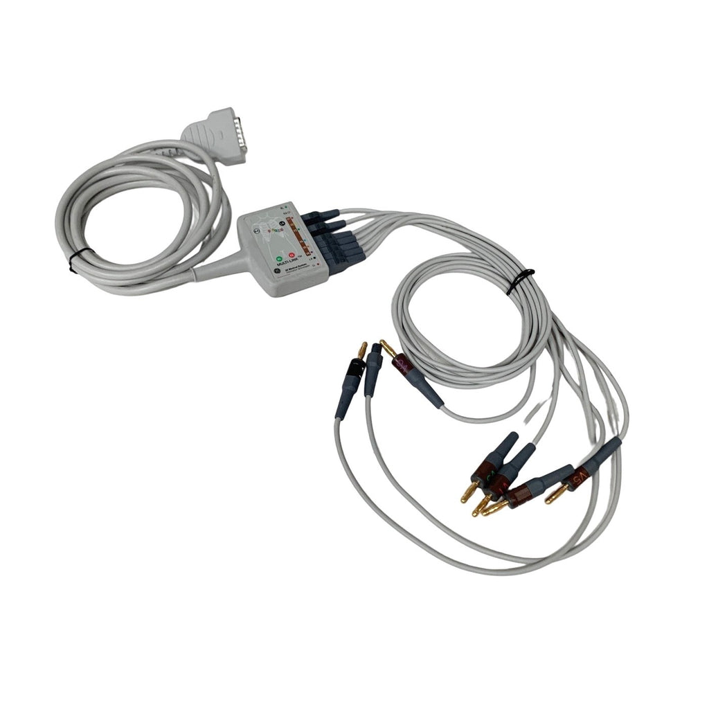 GE Multi-Link 10-Lead ECG EKG Trunk Cable Leadwires Banana Plug 22341809 Patient