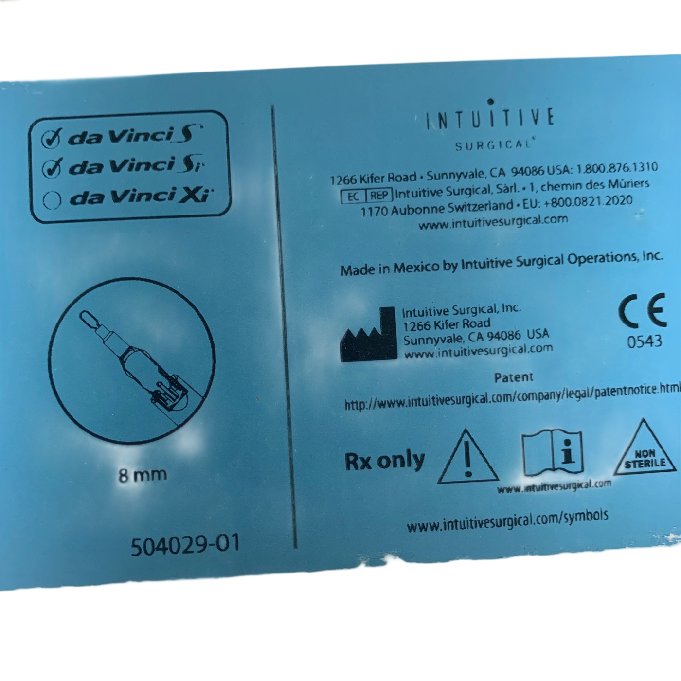 Intuitive Surgical 420184 Da Vinci Permanent Cautery Spatula  (New)