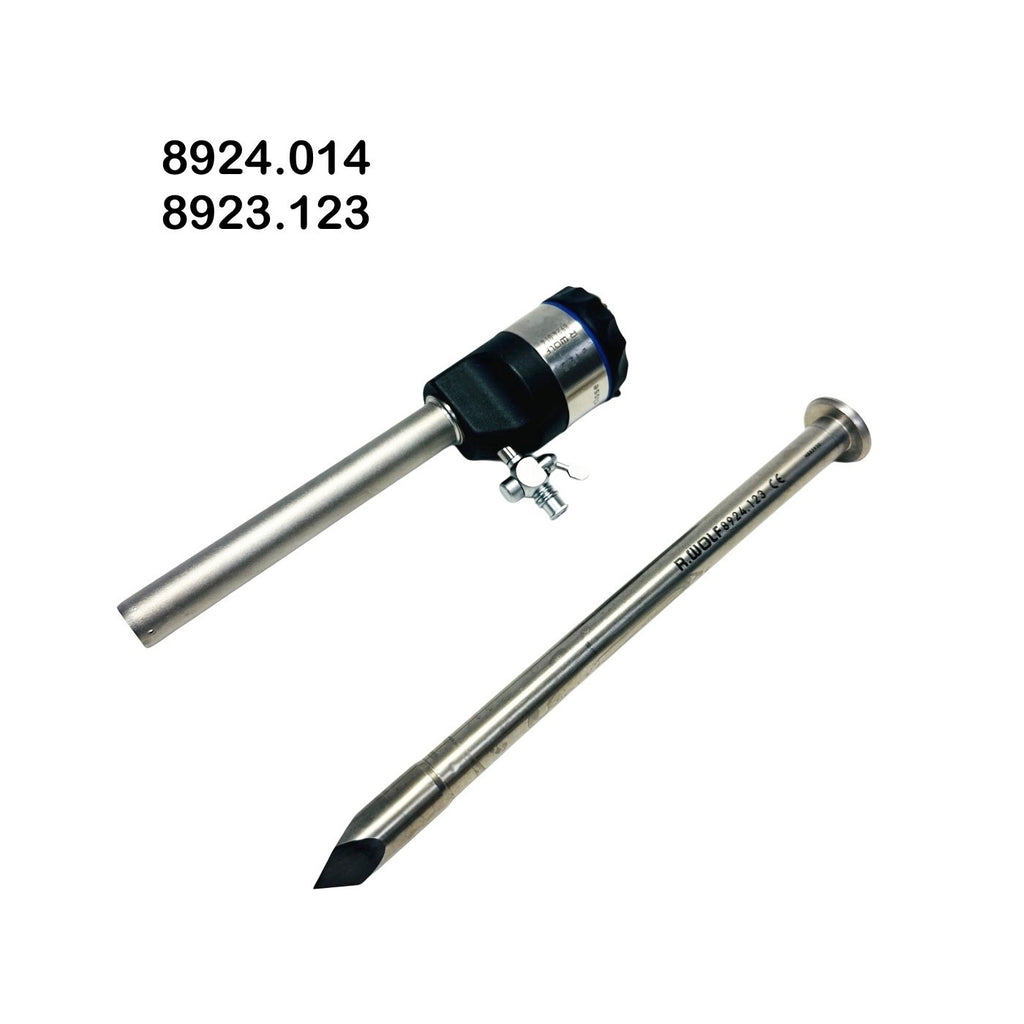 R. Wolf 8924.014 12.5mm × 100mm RIWO-ART Trocar Sleeve W/ 8923.123 Trocar Ins.
