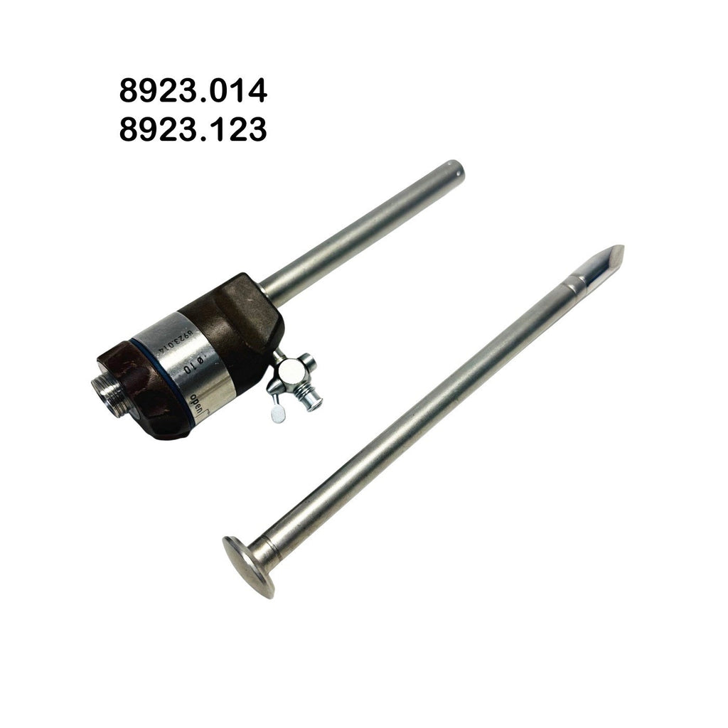 R. Wolf 8923.014 10mm x 100mm Metal Trocar Sleeve  w/ 8923.123 Trocar Instrument