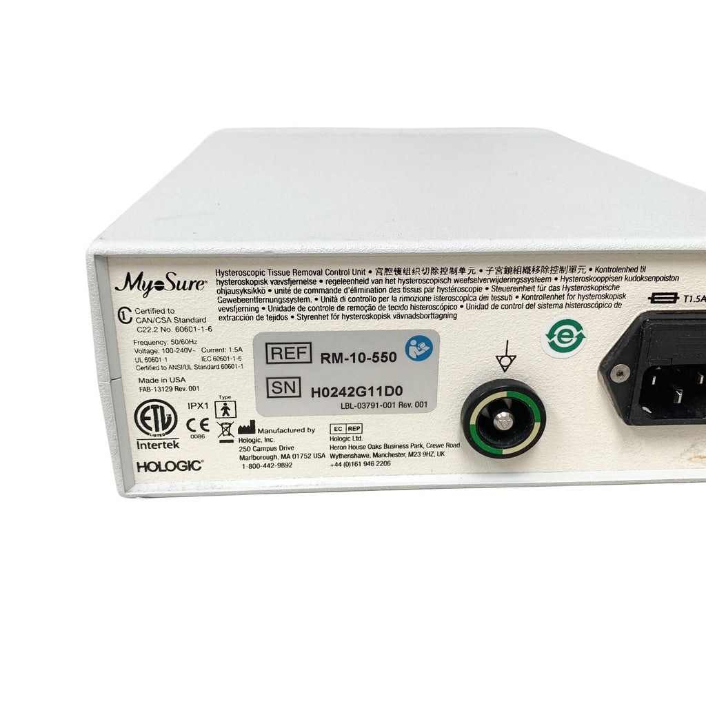 Hologic REF RM-10-550, HYSTEROSCOPIC TISSUE REMOVAL CONTROL UNIT
