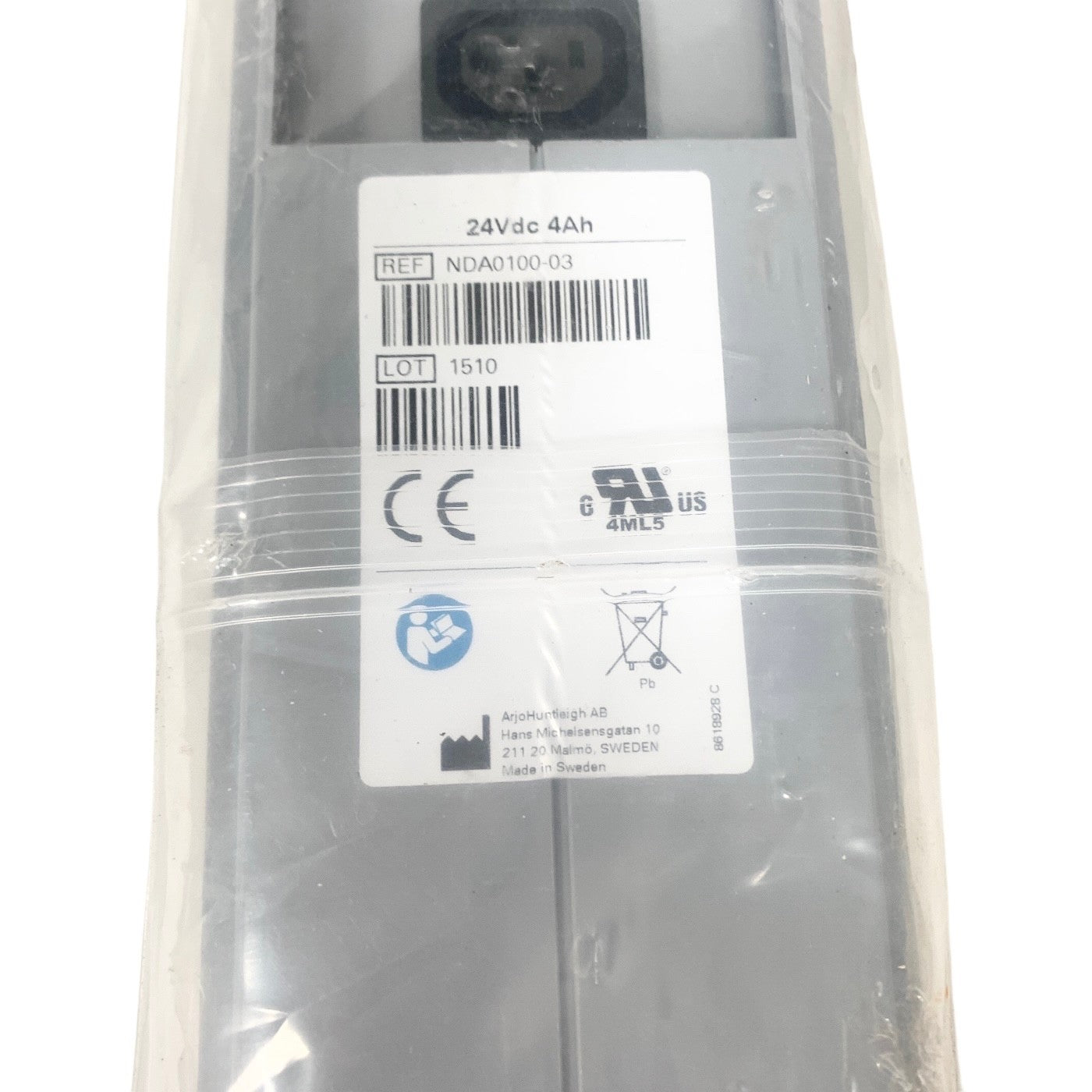 ARJOHUNTLEIGH REF NDA0100-03, 24Vdc 4Ah PATIENT LIFT BATTERY, 24VOLTS