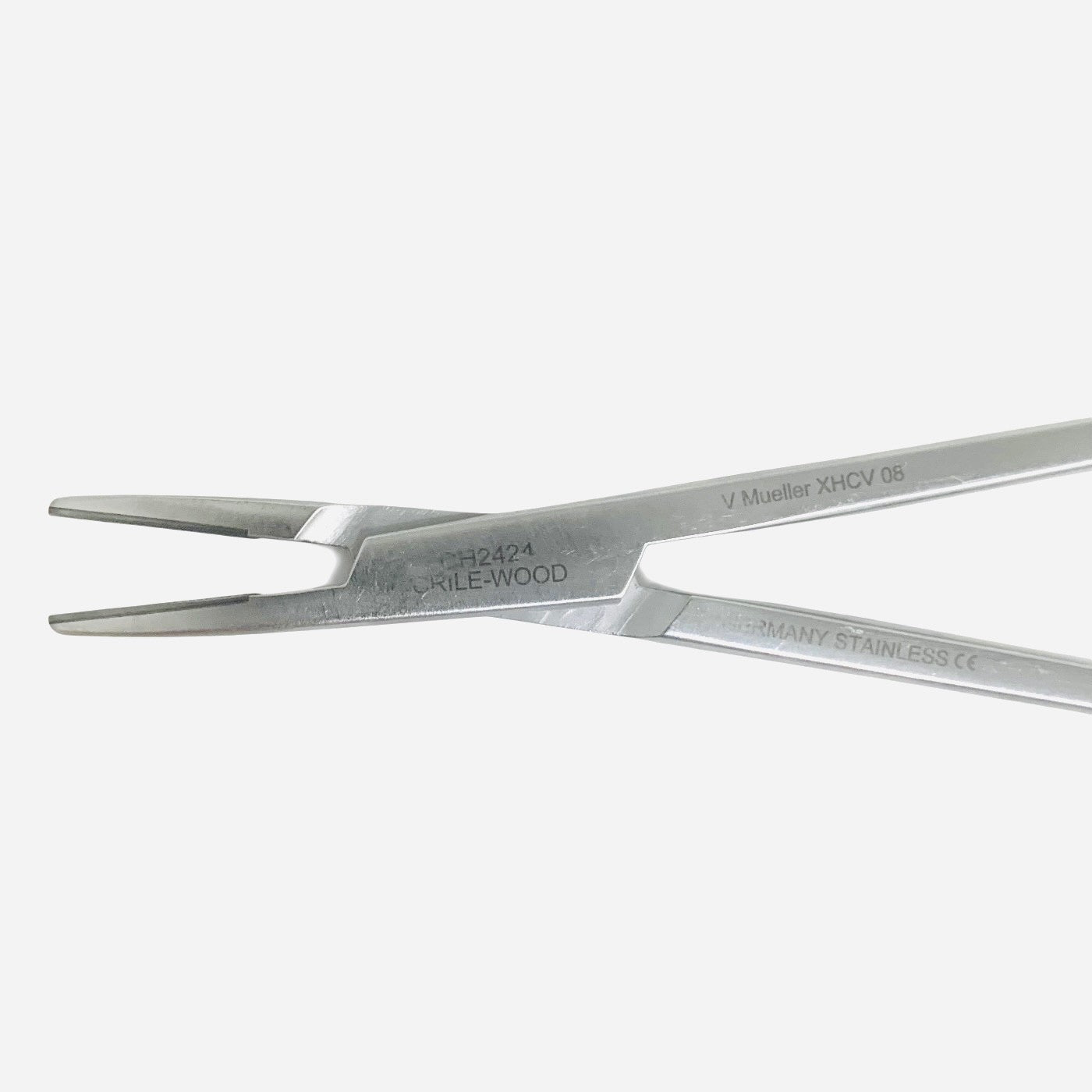 Crile-Wood Needle Holder Tungsten Carbide Inserts, Straight 8in Length X:CH2424