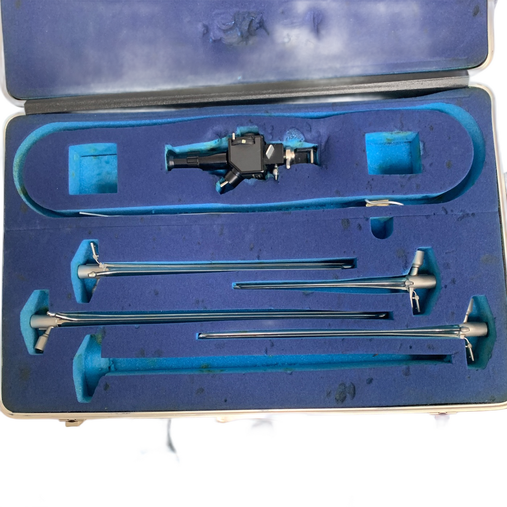 PILLING Rigid Bronchoscope Set With Eder Medical 8331000 Optical Telescope Head