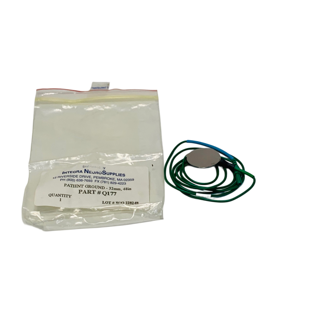 Integra NeuroSupplies REF Q177,  GROUND PLATE ELECTRODE, 32MM