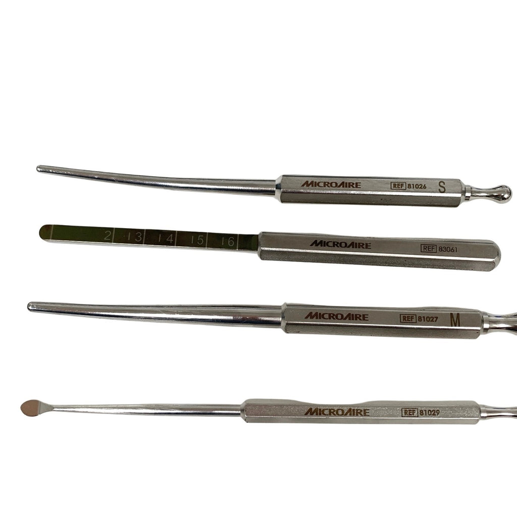 MICROAIRE REF 83014, SMART RELEASE CARPAL TUNNEL HANDPIECE w/ 4 ATTACHMENTS