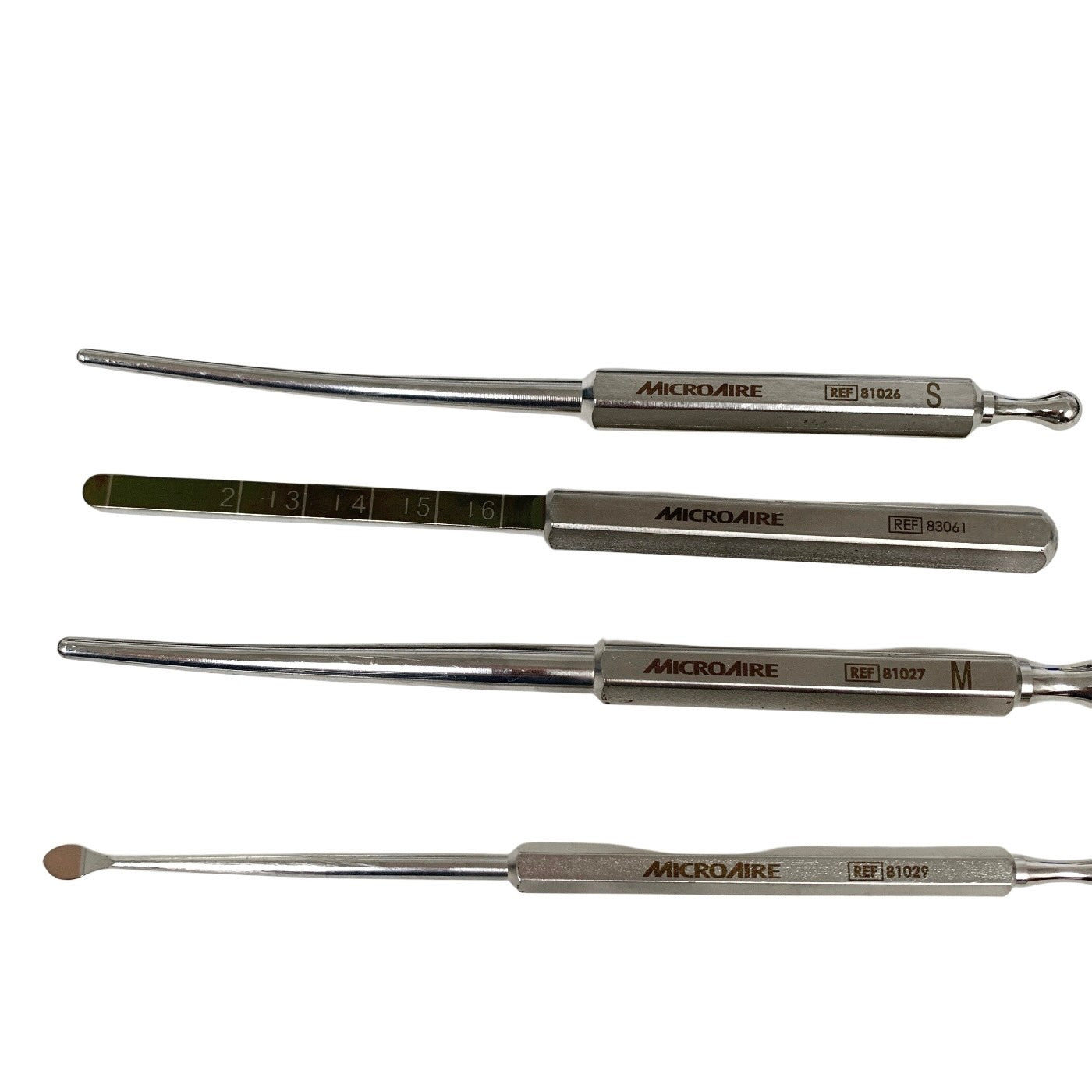 MICROAIRE REF 83014, SMART RELEASE CARPAL TUNNEL HANDPIECE w/ 4 ATTACHMENTS